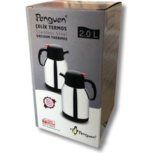 Penguen 2 Litre Çift Kat Çelik Çay Termosu 1200A (Yeni Model)