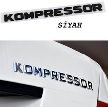 İdeal Aksesuar Kompressor Bagaj Yazı Abs Siyah Renk Sticker Lüks Kaliteli Arma Logo