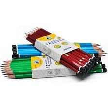 Adel Mercanlı Kurşun Kalem 12'li Paket Farklı Renk Seçenekleri ile Ergonomik Kullanım