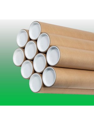 Silindir Kutu Deposu Postüp 7 cm x 80 cm x 10 Adet  Silindir Kutu Rulo Gönderi Tüpü Gönderi Kutusu Karton Boru Masura