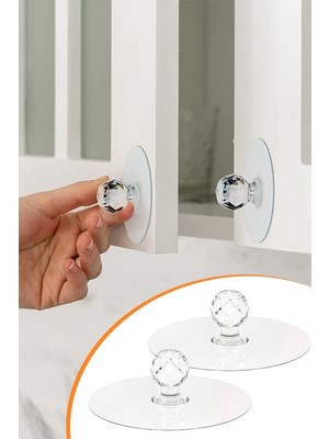 Epazzar 4 Adet Yapışkanlı Kulp Askısı Tutma Kolu Dolap Çekmece Kulpu 4 Adet