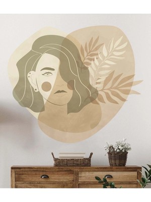 Kt Grup Bohemian Woman Face Duvar Sticker