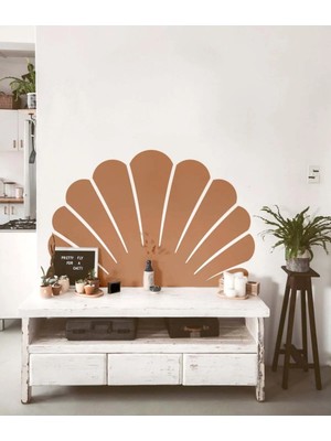 Kt Grup Bohem Yarım Güneş Özel Tasarım Duvar Sticker