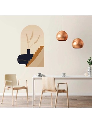 Kt Grup Bohem Soyut Buğday Tarlası Duvar Sticker