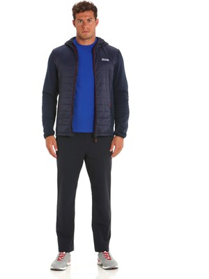 Slam Lacivert Erkek Kapüşonlu Regular Fit Polar Sweatshırt A107003S00_ACT Hood Hybrıd Fleece