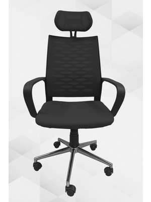 Obc Ofis Büro Concept Atlas Fileli Ofis Koltuğu Öğrenci Çalışma Sandalyesi - Krom