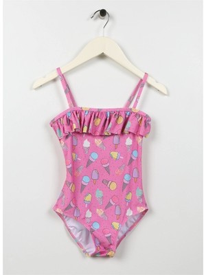 Slipstop Glace Swimsuit Pembe Çocuk Mayo