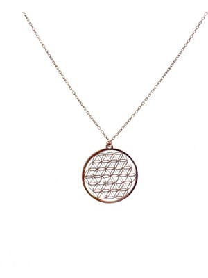 Deniz Gümüş Yaşam Çiçeği Gümüş Kolye