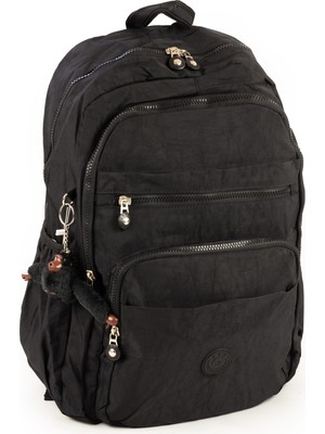 İmaks 571 Krinkıl / Klinkır Su Geçirmez Hafif Çok Gözlü Büyük Boy Okul, Seyahat, Spor, Laptop  Sırt Çantası 9-1B