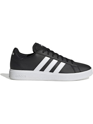 adidas Grand Court Base 2.0 Erkek Spor Ayakkabı Siyah - Beyaz Konforlu Tasarım ile Günlük Kullanıma Uygun