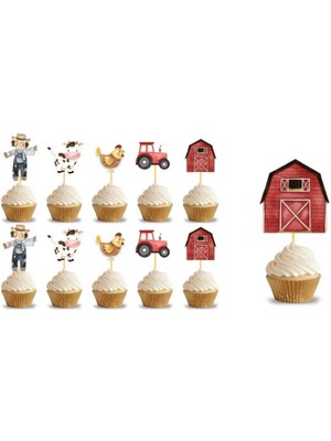 Kidspartim Çiftlik Hayvanları Kürdan 10 Lu