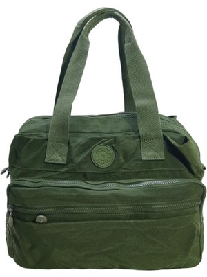 Baginn Klinkır Kadın Omuz Çantası Çok Cepli Hafif Kumaş Çapraz Askılı