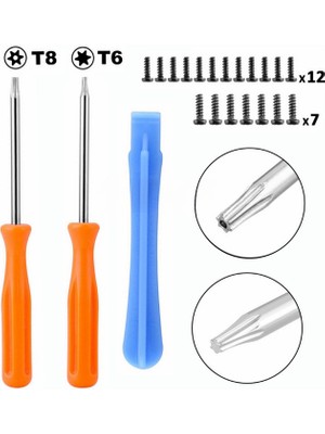 Xbox One X S Slim Elite Kol Tamir Seti T6 T8 Vida Tornavida Takımı Xbox One Yedek Parça