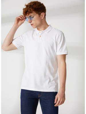 Rıders By Lee Beyaz Erkek Polo T-Shirt