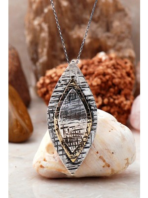 Sümer Telkari Dövme Tasarım Elişi Gümüş Kolye 6692