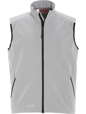 Slam Açık Gri Erkek Dik Yaka Regular Fit Yelek A126002S00_ACT Softshell Vest