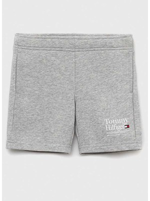 Tommy Hilfiger Normal Bel Normal Gri Erkek Çocuk Şort Tımeless Tommy Sweatshorts