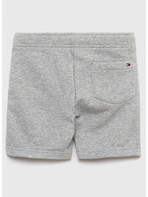 Tommy Hilfiger Normal Bel Normal Gri Erkek Çocuk Şort Tımeless Tommy Sweatshorts