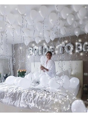 Bkmc Bride To Be Yazılı Folyo Balon Konsepti Bekarlığa Veda Partisi Büyük Balon Seti