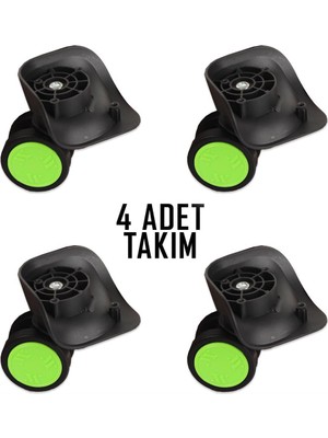 My Valice Valiz Tekerleği Çift Teker 01 4 Adet Yeşil