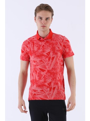 Maraton Regular Erkek Polo Yaka  Kırmızı T-shirt