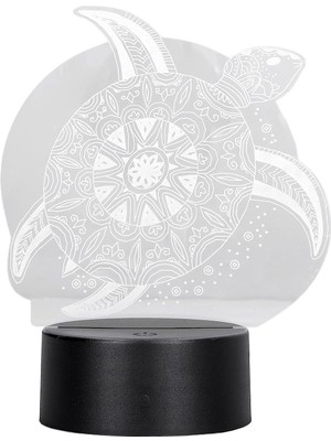 Fybang LED Gece Lambası, 3D Işık Dokunmatik Değiştirme 7 Renk Akrilik Canlı USB Powered For Doğum Günü Hediyesi Için Ofis (Yurt Dışından)