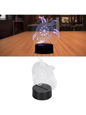 Fybang LED Gece Lambası, 3D Işık Dokunmatik Değiştirme 7 Renk Akrilik Canlı USB Powered For Doğum Günü Hediyesi Için Ofis (Yurt Dışından)