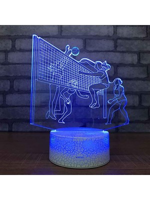 Fybang Noel Lambaları 3D Illusion Optik Gece Lambası Figürü, LED Masa Lambası ile Aydınlatma Gece Lambası 16 Renk Dokunsal Kontrol Lambası Başucu Dekorasyonu (Yurt Dışından)