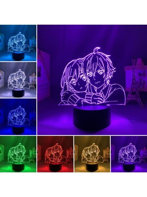 Fybang LED Anime Lambası Hori San'dan Miyamura Kun'a 16 Renk Değiştirme Uzaktan Kumanda ve Akıllı Dokunmatik Horimiya Manga 3D Gece Lambası Yatak Odası Dekoru Vizyon Lambası Çocuklar Doğu (Yurt Dışından)