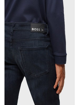 Boss P-Delaware Pamuklu Normal Bel Slim Fit Düz Paça Jeans Erkek KOT PANTOLON 50496986 003