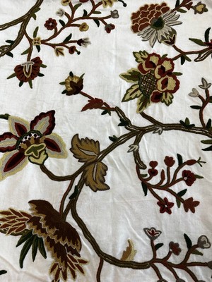 Jwk Home Jwk Fabrics Hint Işi Nakışlı Kadife Kumaş-Chainstit Embroidery (145)