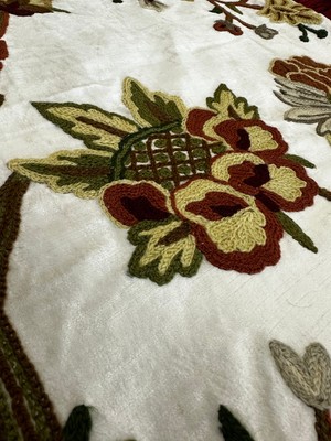 Jwk Home Jwk Fabrics Hint Işi Nakışlı Kadife Kumaş-Chainstit Embroidery (145)