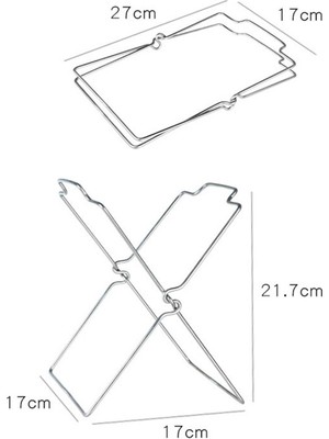 Niazi Paslanmaz Çelik Çöp Torbası Rafı Depolama Organizatörü Destek Çimleri (Yurt Dışından)