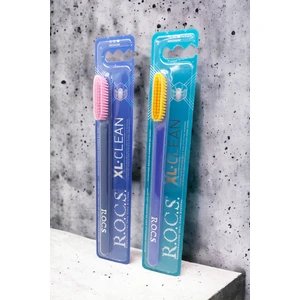 XL Clean – Ekstra Temizlik İçin Diş Fırçası - 2'li Set Mor - Lacivert Sap