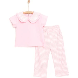 HelloBaby Orange Loves Pink Tshirt - Pantolon Kız Bebek