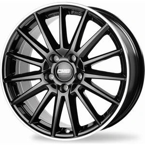 CMS-1264-05 6.0X15"-4X100 ET46 54.1 Diamond Rim Black Gloss Jant (4 Adet)