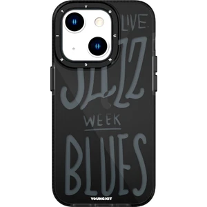 iPhone 14 Uyumlu Kılıf Şeffaf Renkli Yazı Temalı Tasarım Youngkit Jazz Serisi Kapak