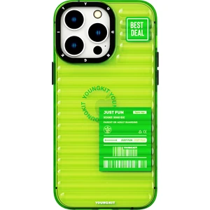 iPhone 14 Pro Max Uyumlu Kılıf Şeffaf Renkli Tasarım Youngkit Fluorite Serisi Kapak