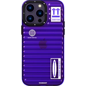 iPhone 14 Pro Max Uyumlu Kılıf Şeffaf Renkli Tasarım Youngkit Fluorite Serisi Kapak