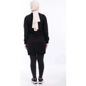 1503 Göğüs ve Bel Taş Işlemeli ve Boncuk Detaylı 2 Iplik Sweat Qys Sweat 1503 #23-05#