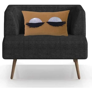 Leke Tutmaz Silinebilir  Kirpikli Kırlent Yastık Kılıfı 50*32 cm