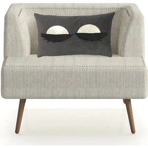 Leke Tutmaz Silinebilir  Kirpikli Kırlent Yastık Kılıfı 50*32 cm