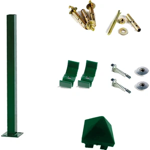 Panel Çit Market Pcm 50 cm Profil Direk Panel Çit Direği Antrasit (Aksesuarlı)