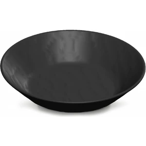 Kırılmaz Rölyefli Seri Çukur Tabak 6 Adet 19 cm - Siyah TR393