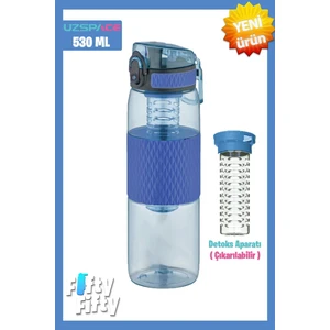 530ML Detoks Aparatlı Silikon Gövde Tritan Su Matarası