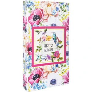 RS307 Fotoğraf Albümü 10x15cm 300 Fotoğraf Kapasiteli Çiçekler Desenli Lüks Albüm