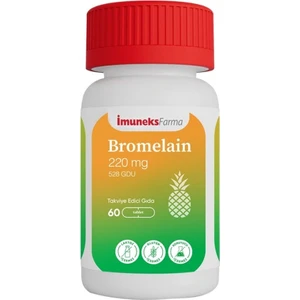 Farma Bromelain 220 mg Takviye Edici Gıda 60 Tablet