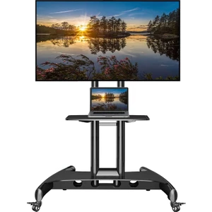 Nb North Bayou AVA1500-60-1P LCD LED OLED Plazma Düz Panel Ekranlar Için 32-75 Inch Tuv Sertifikalı Tekerlekli Profosyonel Tv Sehpası