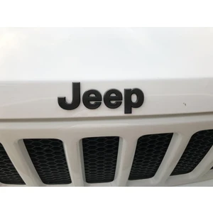 İdeal Aksesuar Jeep Bagaj / Kaput Yazı Logo Mat Siyah Metal Hood Trunk Lettering Logo Arma