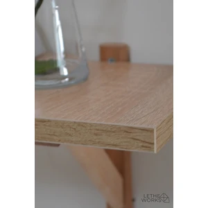 Lethe Works Duvar Rafı (Sonoma Renkli Mdf Lam Raf (Ahşap Gürgen Ayaklı)